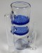 5'' Double Honeycomb Perc Ashcatcher 14mm Male 14mm Female