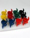 2.5'' High Med Newest Colorful Glass Bowl (14mm male)