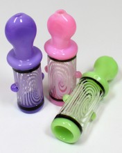 3.75'' Milky Color High Quality With Smoke Transparent Chillum