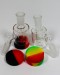 3.5'' 45 Degree Ashcatcher (14 mm Female 14mm Male) with 5 mm Silicone Container