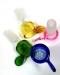 2'' 14mm Male Multi Color Glass Bowl With Built in Glass Screen With Handle