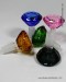 2.5'' Diamond Cut Mix Color Glass Bowl (14mm Male)