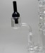 Quartz Thermal Banger + Bubbler Clear Carb Cap 14mm Wax Bowl (Male)