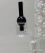 Quartz Thermal Banger + Bubbler Clear Carb Cap 14mm Wax Bowl (Male)