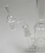 Quartz Thermal Banger + Bubbler Clear Carb Cap 19mm Wax Bowl (Female)