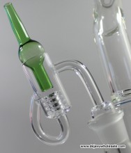 Diamond Knot Loop Quartz Banger with Carb Cap (19mm Male)