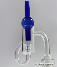 Diamond Knot Loop Quartz Banger with Carb Cap (14mm Male)