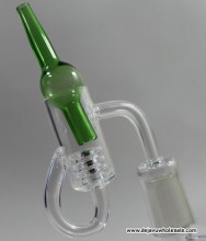 Diamond Knot Loop Quartz Banger with Carb Cap (19mm Female)