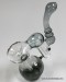 7'' Kangaroo Shape Double Chamber Bubbler