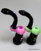 Heavy Color Tube With Slime Tube Join Standing Bubbler