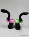 Heavy Color Tube With Slime Tube Join Standing Bubbler