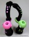 Heavy Color Tube With Slime Tube Join Standing Bubbler