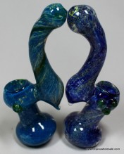 6'' Medium Bubbler With Frit Color Art