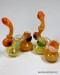 6'' Fumed Double Chamber With Leaf