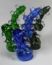 7.25'' Spike Heavy Assorted Color Bubbler (365g)