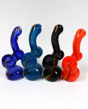 5.25'' Rasta Line Mix Color Frit Bubbler