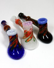 7'' Hammer Head Color Zig Zag Bubbler