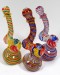 6'' Multi Color Rotted Single Rim Design Bubbler