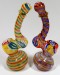 6'' Multi Color Rotted Single Rim Design Bubbler