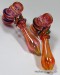 7.25'' Gold Twisty Hammer Bubbler