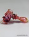 7.25'' Gold Twisty Hammer Bubbler