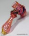 7.25'' Gold Twisty Hammer Bubbler