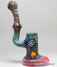 7.5" Net Design with Glass Tube Bubbler