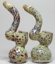 6" Medium Multi Color Spot Sherlock Bubbler (170g)