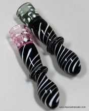 3'' Single Rim Color Tube Glass Art One Hitter
