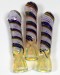 3.5'' Rasta Color With Blue and light pink Color Rotted Chillum