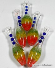 3.5'' Rasta Frit Color Chillum