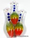 3.5'' Rasta Frit Color Chillum