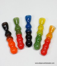 3.25" Triple Bowl Rasta Chillum