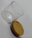 2" Glass Jar Wood Cap