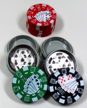 42mm Zinc Alloy Teeth Poker Chip Grinder (3 part)