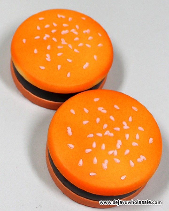 55mm Cheese Burger Herb Aluminum Teeth Grinder (3 part)