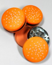 55mm Cheese Burger Herb Aluminum Teeth Grinder (3 part)