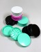 56mm Solid Color 3 Part Plastic Grinder (12 pcs per pox)