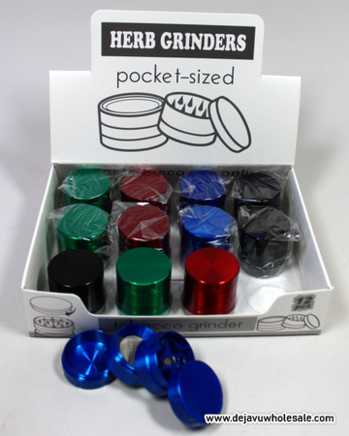 30mm Mix Color Zinc Metal Grinder (4 part)