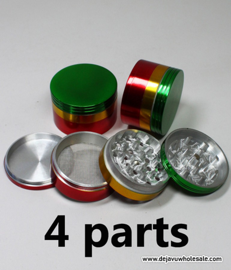 62mm Rasta Aluminum Grinder (4 Parts)