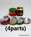 50mm Rasta Aluminum Grinder (4 Parts)