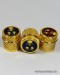 45mm Diamond Cut With Gold Design Grinder Heavy Metal