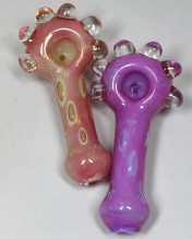 4.75'' Milky Slime Tube With Marble Hand Pipe