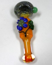 5.5'' Flowers glass hand pipe (130g)
