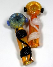 5'' Leaf Design Art Hand Pipe