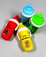 4'' Silicone Baby Bottle Hand Pipe