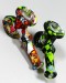 4.75'' Silicone Printed Hammer Head Pipe With Honeycomb Glass Bowl