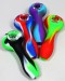 4'' Honey Comb Glass Bowl Silicone Hand Pipe