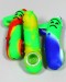 4.5'' Sad Pickle Silicone Hand Pipe With Honeycomb Glass Bowl