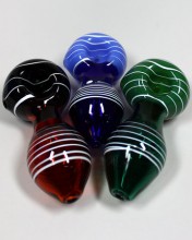 4.5'' Color Tube Glass Heavy Spoon Pipe